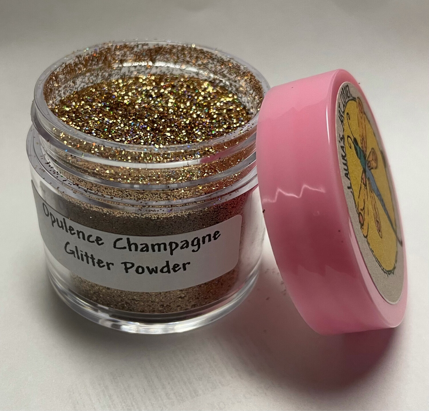 Opulence Champagne Super Holographic Glitter Powder 1oz