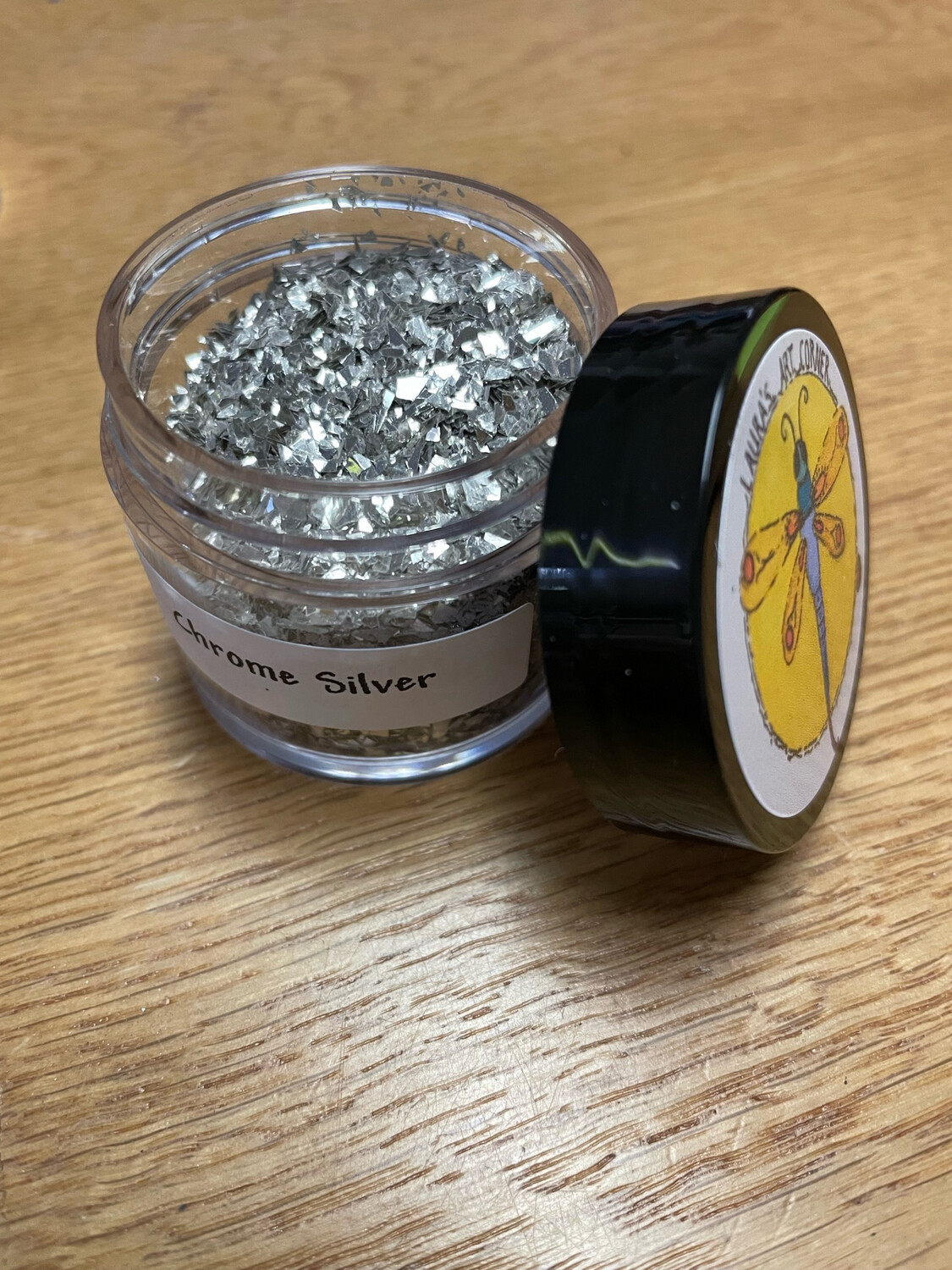 Chrome Silver Flake Glitter 1oz