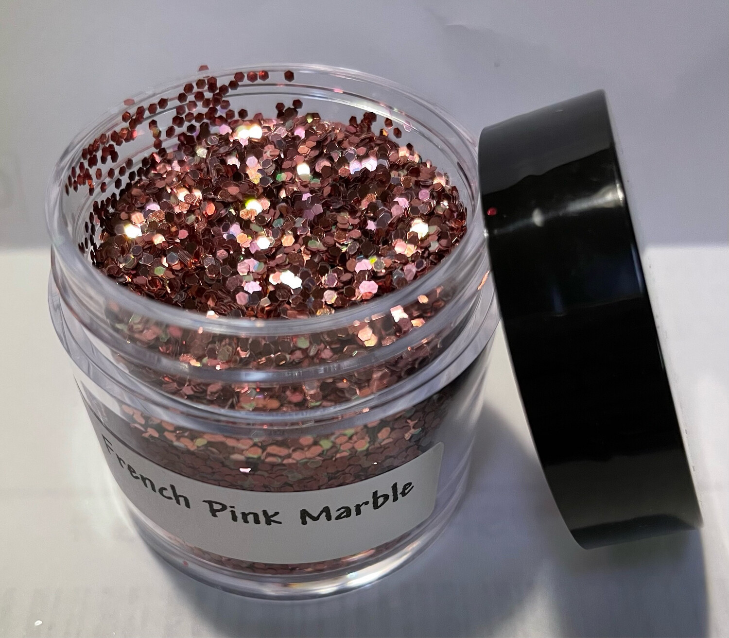 French Pink Marble Glitter 1oz