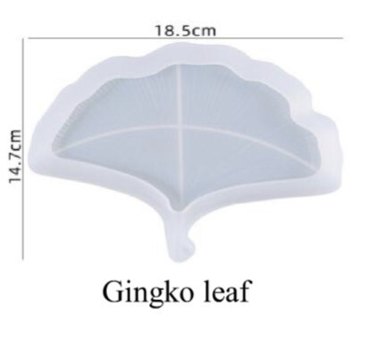 Silicone Ginkgo Leaf Mold 5 1/2x7”