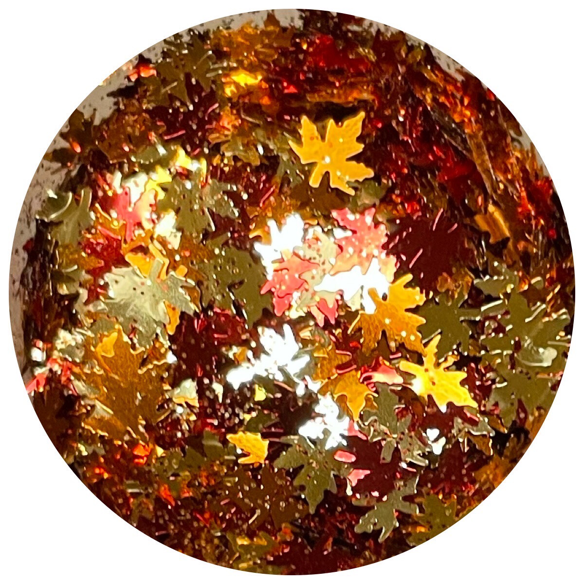 Maple Leaves Glitter 1oz
