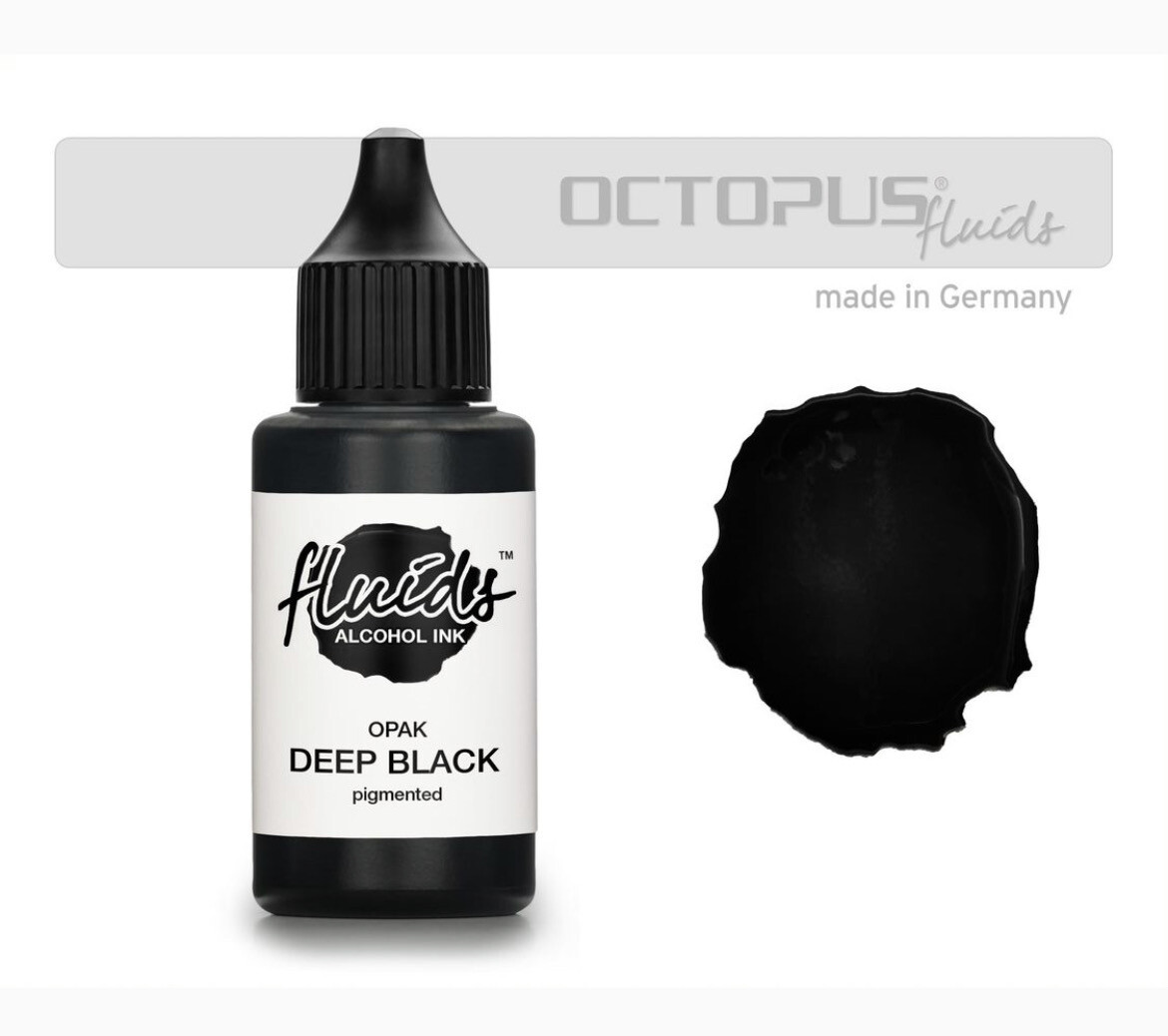 Deep Black Alcohol Ink (Opaque) 1 Ounce
