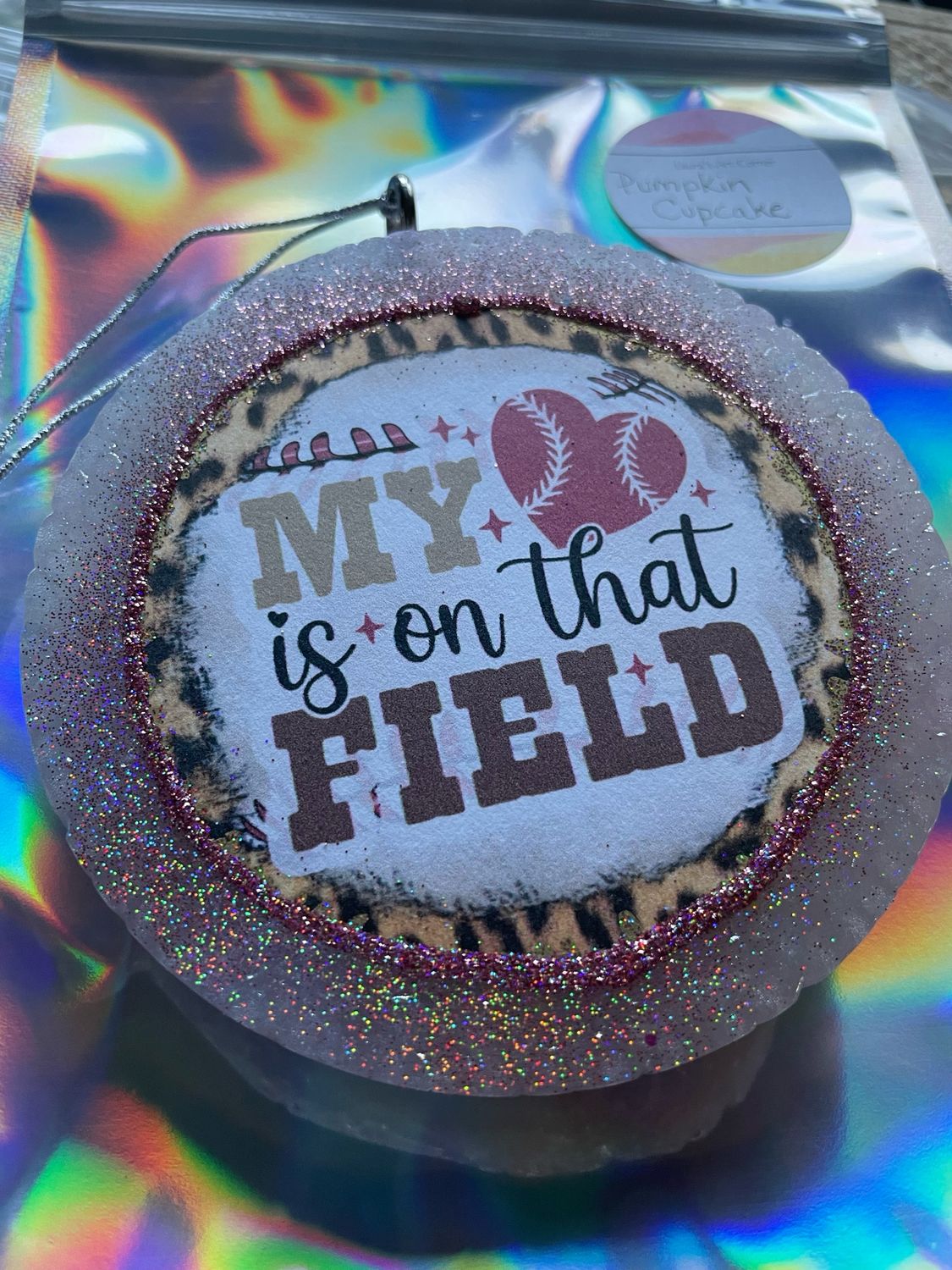 My Heart Is On That Field Freshie- Pumpkin Cupcake 4
