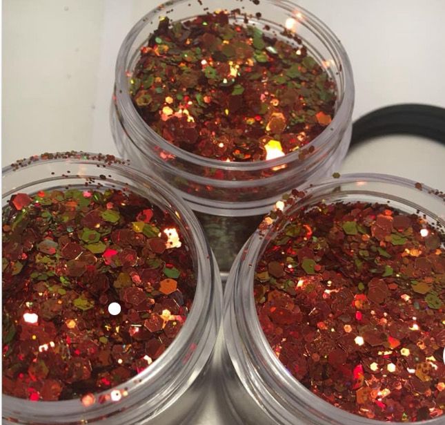 Autumn Days Glitter (Dual Shift Red Gold)