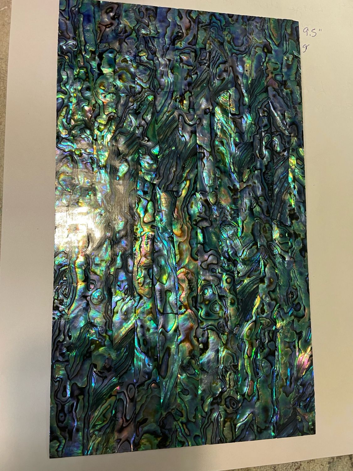 Abalone Blue Violet Veneer 5.5x9.5 No Sticker(NEW)