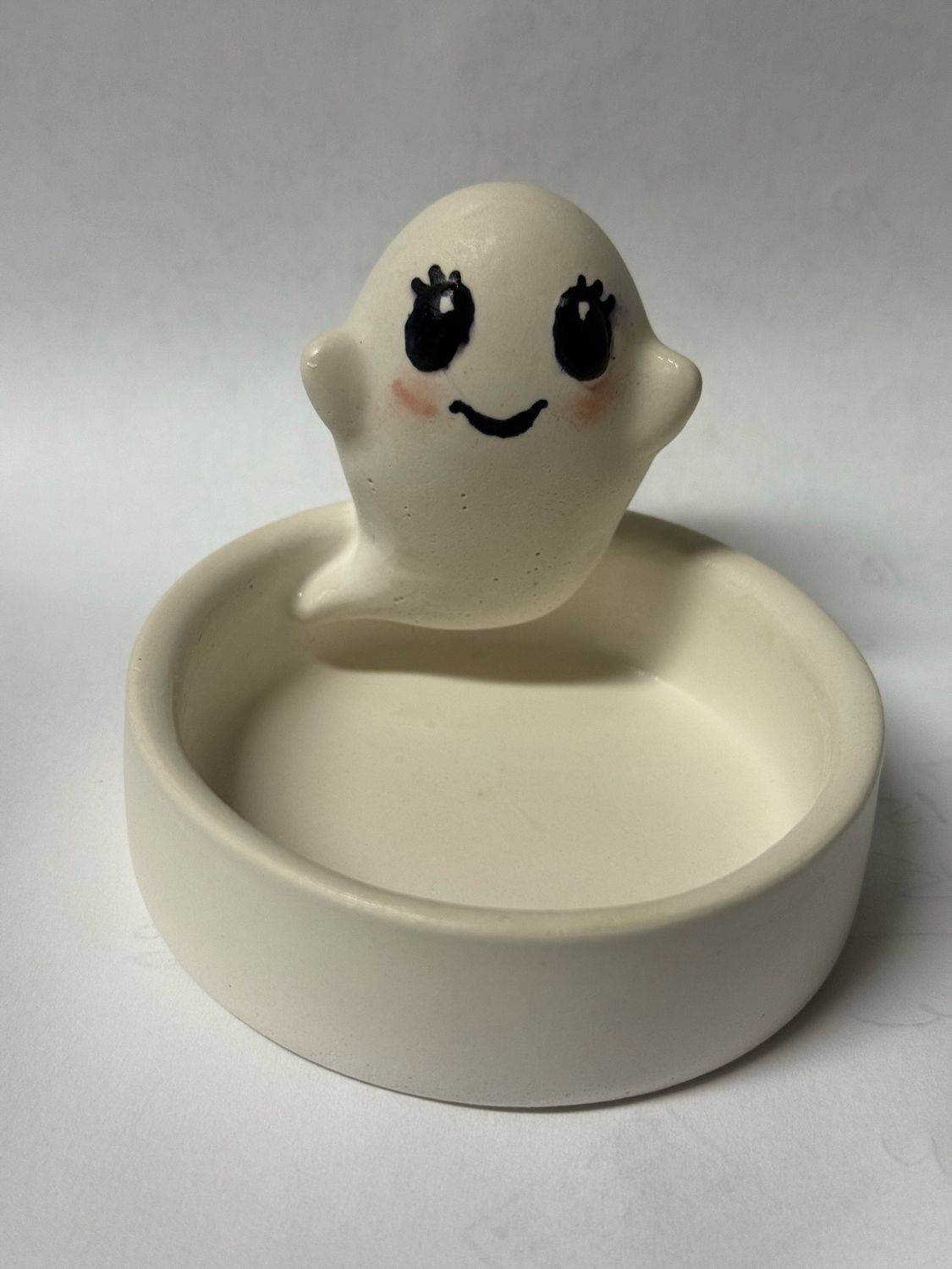 Ghost Candle Holder Or Trinket Dish