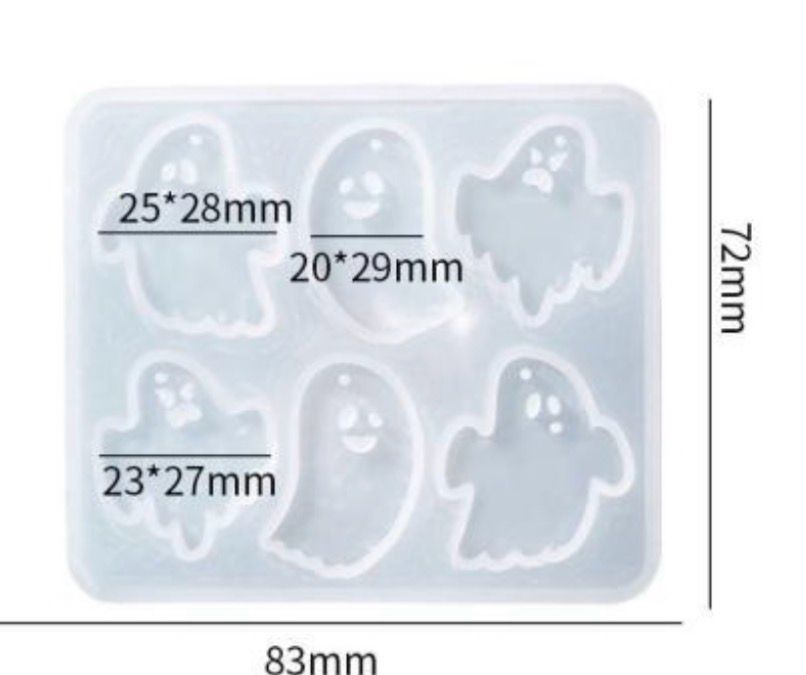 Ghost Earring Silicone Molds