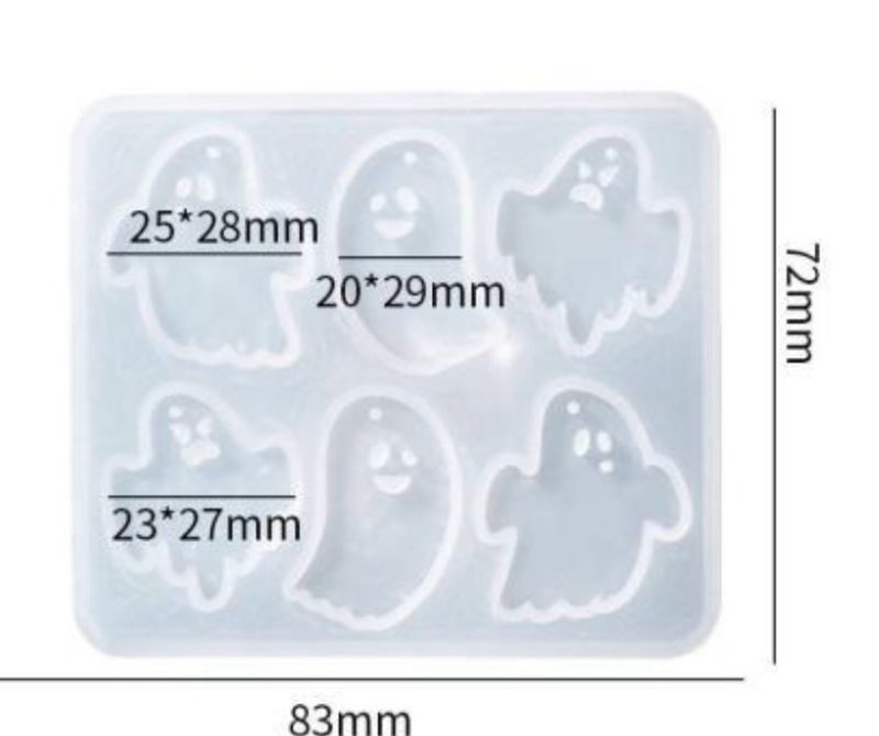 Ghost Earring Silicone Molds