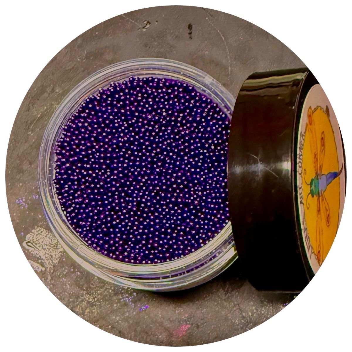 Plum Purple Mini Glass Beads (New Color)