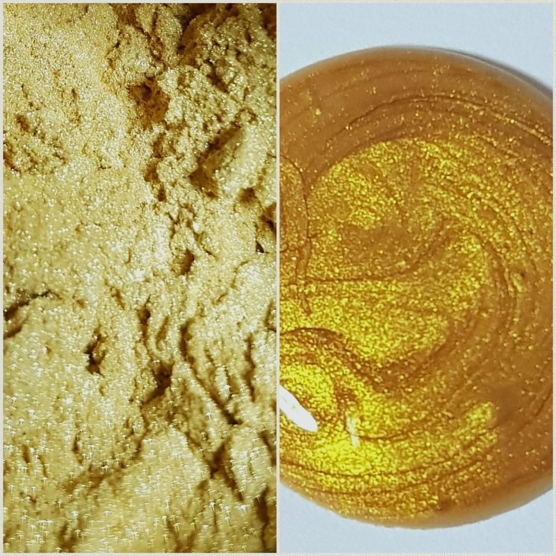 BRIGHT GOLD Pearlescent Pigment Powder 25g Semi-Transparent (LR)