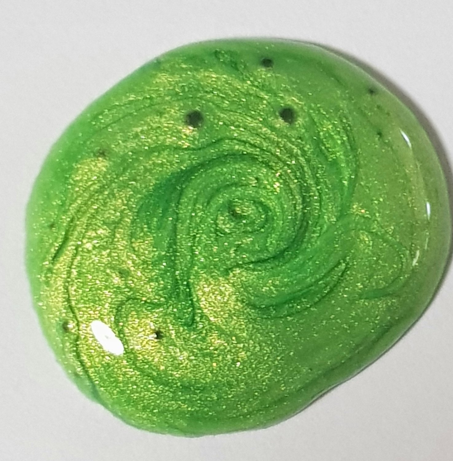 IRIDESCENT LIME GREEN Pearlescent Pigment Powder 25gr Transparent