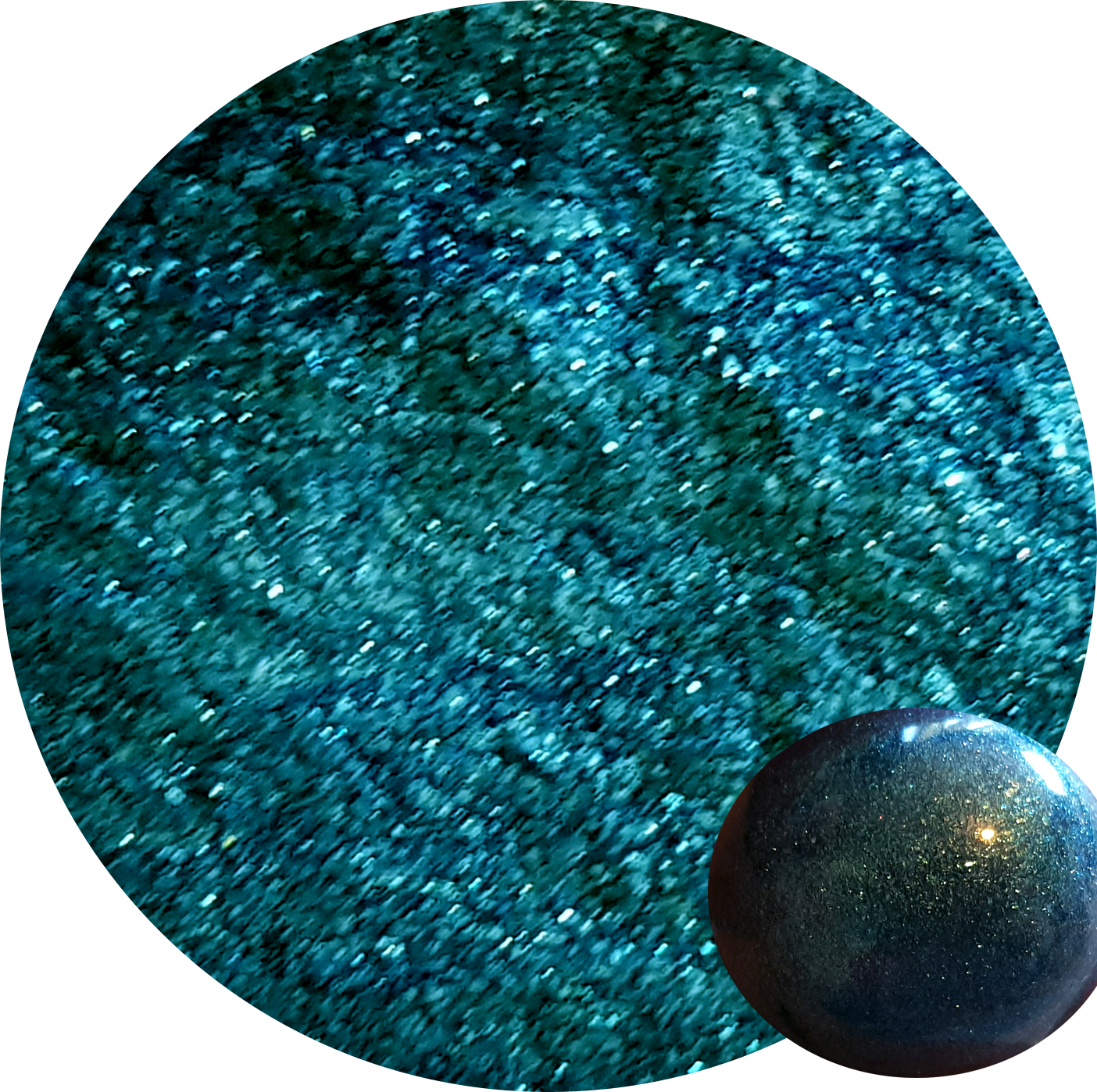 MERMAID SHIMMER (BLUE GREEN) Shimmery Mica Pigment powder 25gr-Opaque