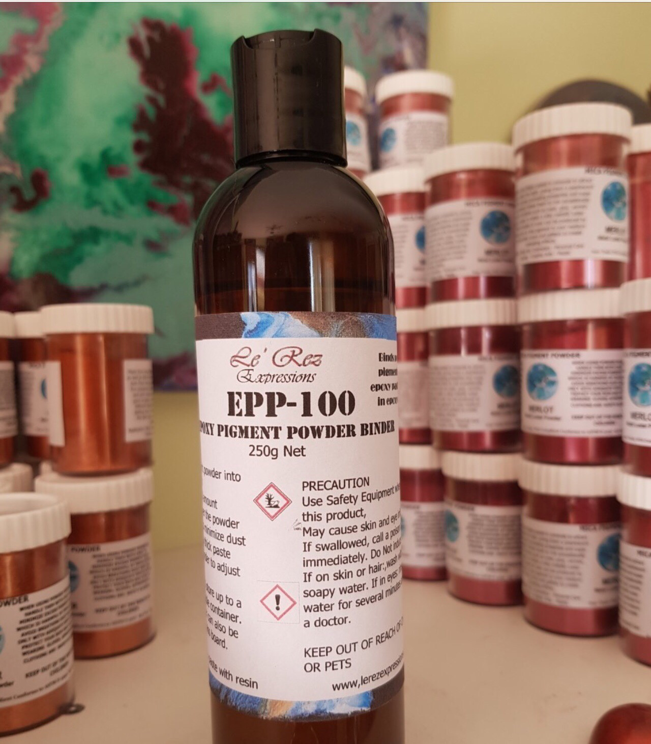 Epoxy Pigment Powder Binder EPP-100 250g