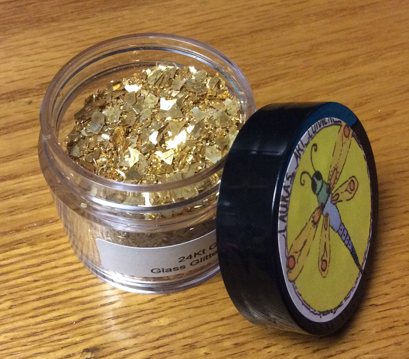 24 KT Gold Glass Glitter 1oz