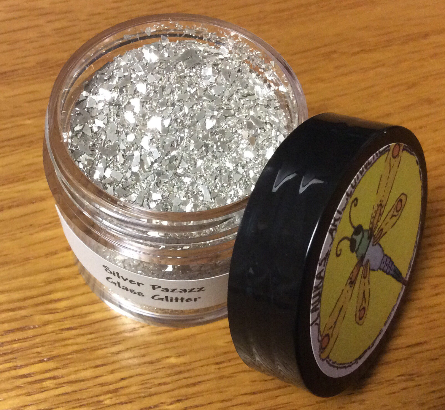 Silver Pazazz Glass Glitter 30gr 