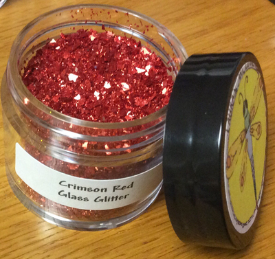 Crimson Red Glass Glitter 30gr