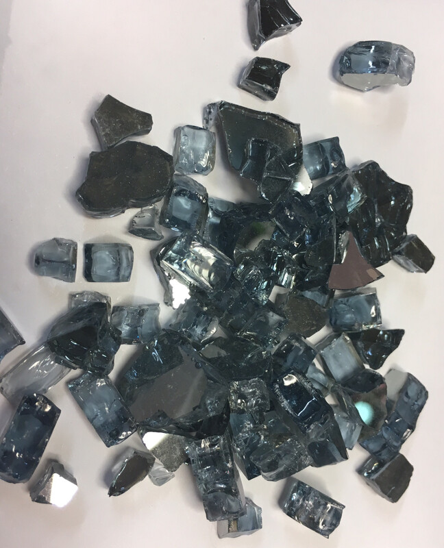 Smokey Gray Reflective Fire Glass 200gr