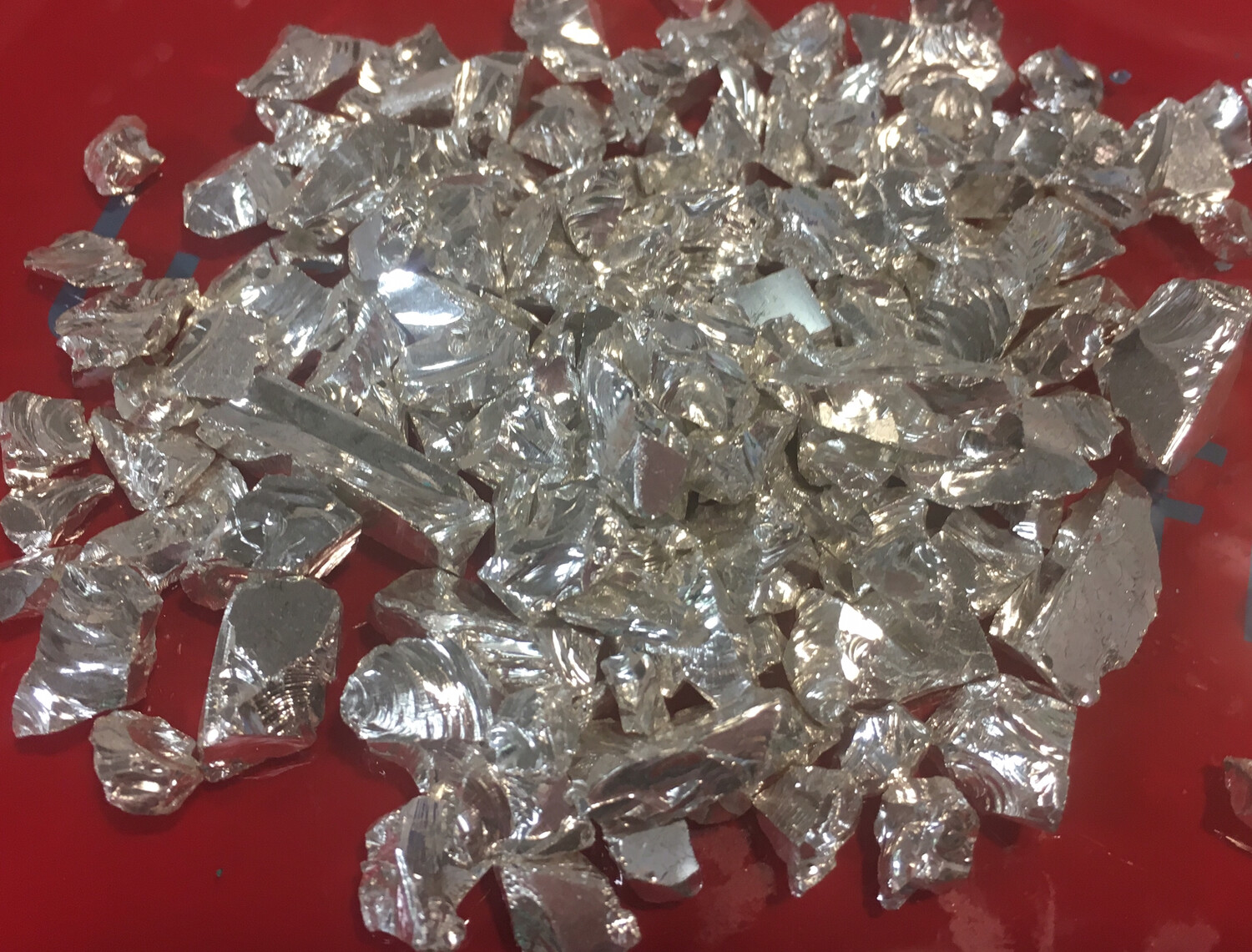 Silver Chrome Glass, crushed (NEW) 200gr