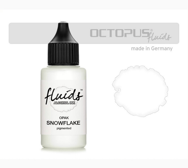 White Snowflake Alcohol Ink (Opaque) 1 oz