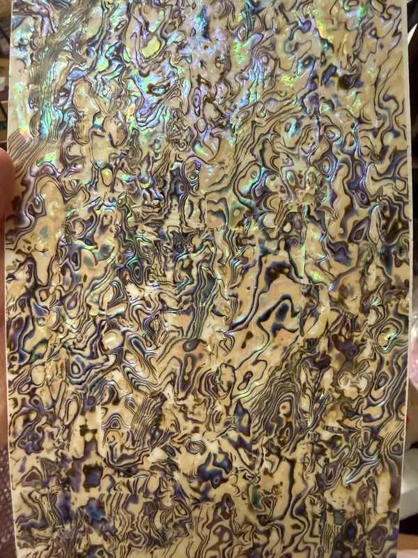 Soft Golden Abalone Veneer W/sticker back (New)