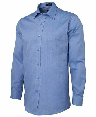 JB's Yarn Dyed Check L/S Shirt Lt Blue M