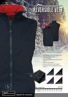 JB's Reversible Vest Contrast Colours