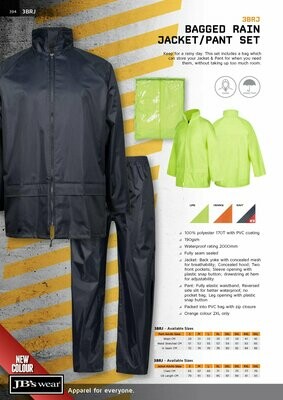JB's Bagged Rain Jacket/Pant Set