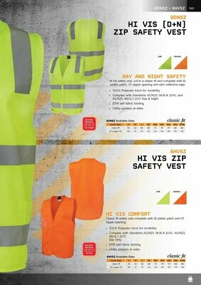 JB's Hi Vis Zip Safety Vest