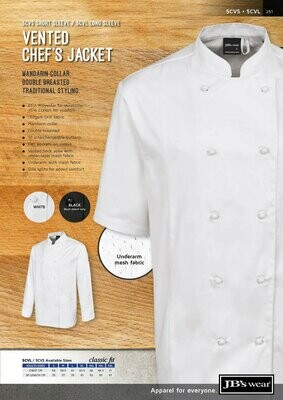 JB's S/S Vented Chef's Jacket