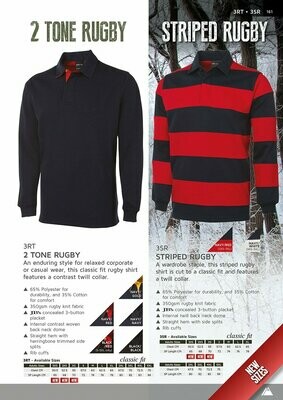 JB RUGBY STRIPED NAVY/RED