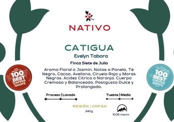 Microlote CATIGUA Productora Evelyn Tabora (Bolsa 340 gms)