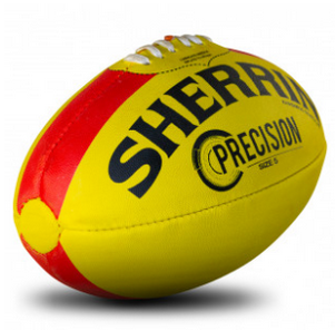 Sherrin Precision Synthetic Football Size 4 - Yellow