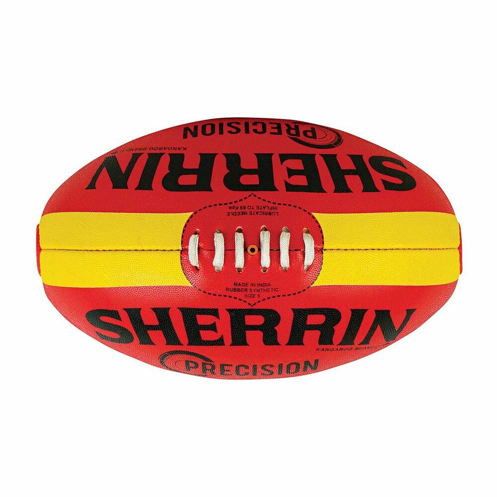 Sherrin Precision Synthetic Football Size 5 - Red
