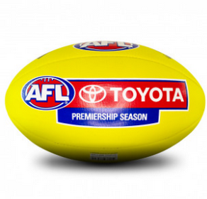 Sherrin AFL Replica Game Ball Yellow Size 5 Football 