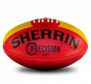 Sherrin Precision Synthetic Football Size 5 - Red Precision5Red