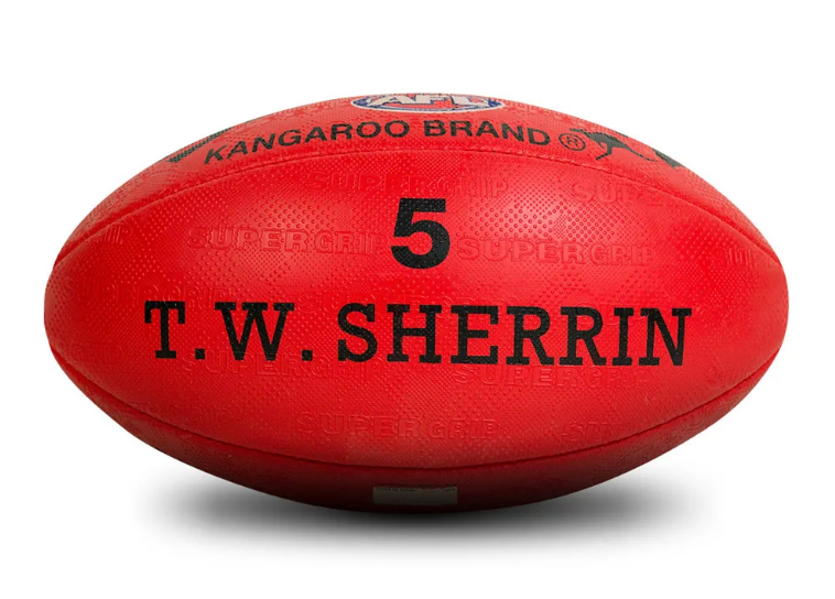 Sherrin Kangaroo Brand  - Size 5 Red Synthetic