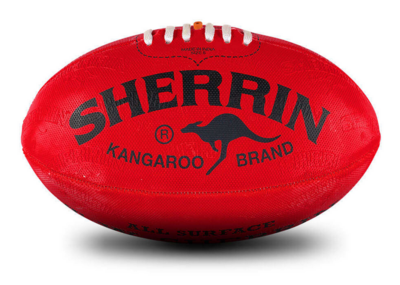 Sherrin Kangaroo Brand  - Size 5 Red Synthetic KBsynR5