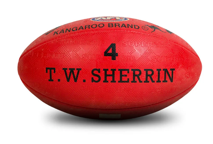 Sherrin Kangaroo Brand  - Size 4 Red Synthetic