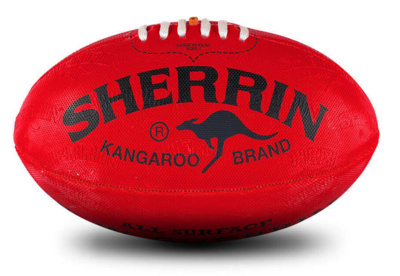 Sherrin Kangaroo Brand  - Size 4 Red Synthetic KBsynR4