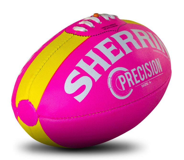 Sherrin Precision Synthetic Football Size 4 - Pink