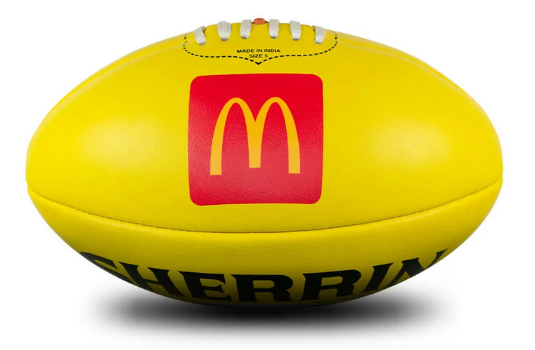 Sherrin Replica Training Ball Size 5 - Yellow - McDonalds Sherrin Replica Training Ball Size 5 - Yellow - McDonalds