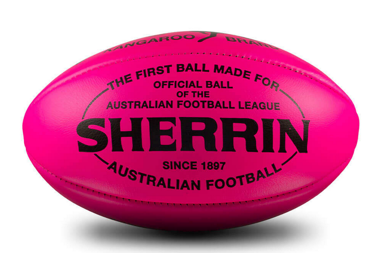 Sherrin Kangaroo Brand Australian Rules Football - Pink