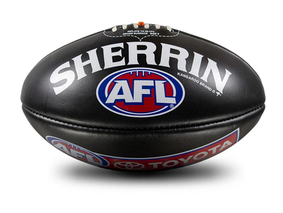 Sherrin Official Australian Football League Game Ball - Toyota - Black KB-Toyota-Blk