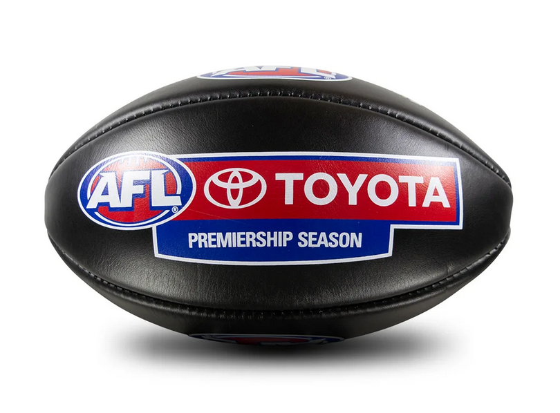 Sherrin Official Australian Football League Game Ball - Toyota - Black