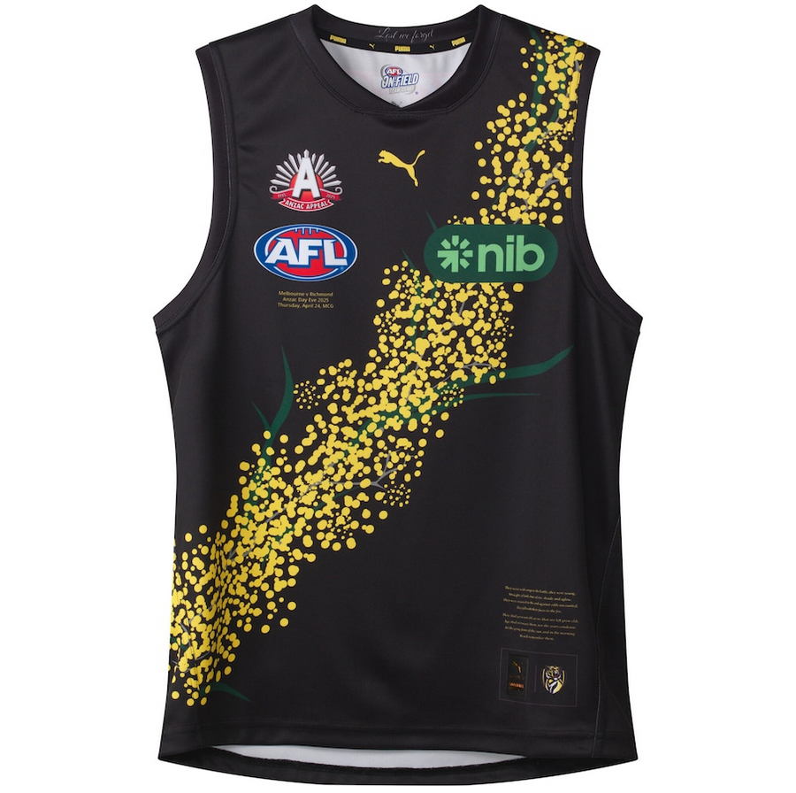 Richmond Tigers 2025 ANZAC DAY Guernsey