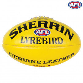 Sherrin Lyrebird Australian Rules Football Size 4 - Yellow LBYEL4