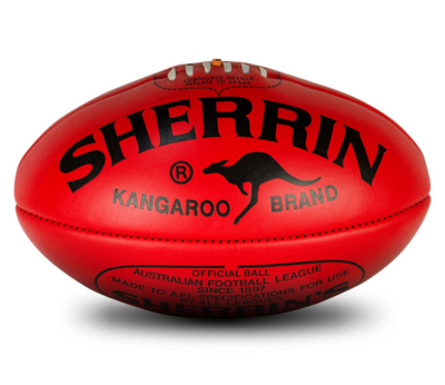 Sherrin Kangaroo Brand Australian Rules Football - Red KB1R