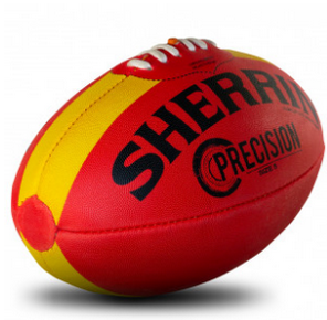 Sherrin Precision Synthetic Football Size 5 - Red