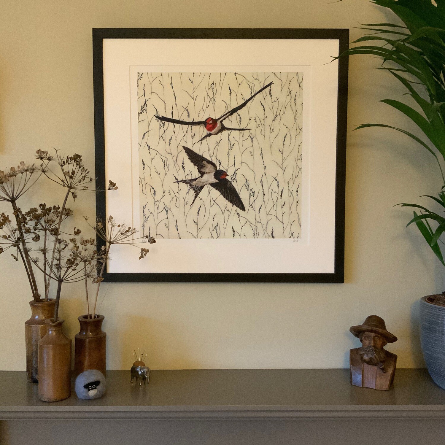 'Rush Hour' Swallows - Limited Edition Giclee Print