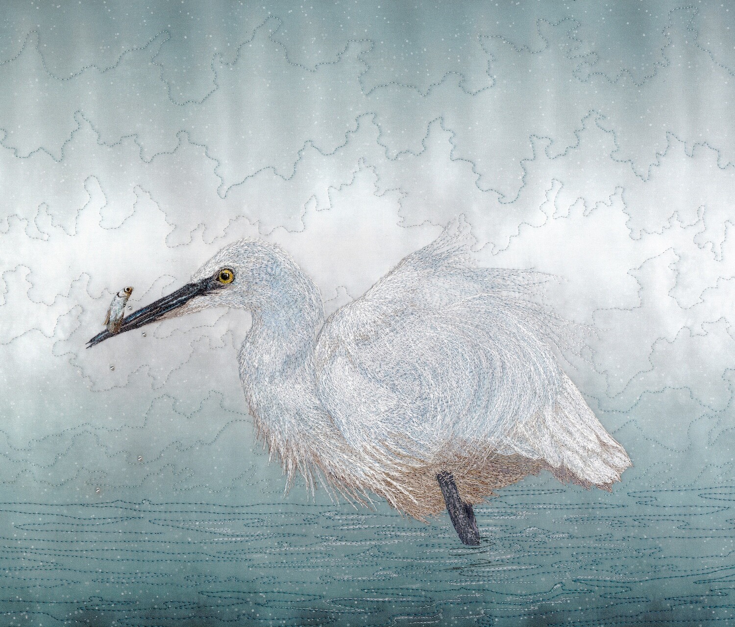 'Catch of the Day' Little Egret - Limited Edition Giclee Print
